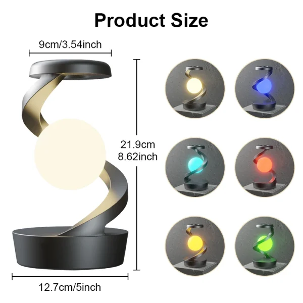 Charging LED Night Lamp with Motion Sensor Floating Bedside Rechargeable Table Lamp Lighting Modern party decorations lamps - Image 2